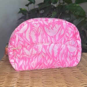 Lilly Pulitzer Pink and White Floral Cosmetic Case